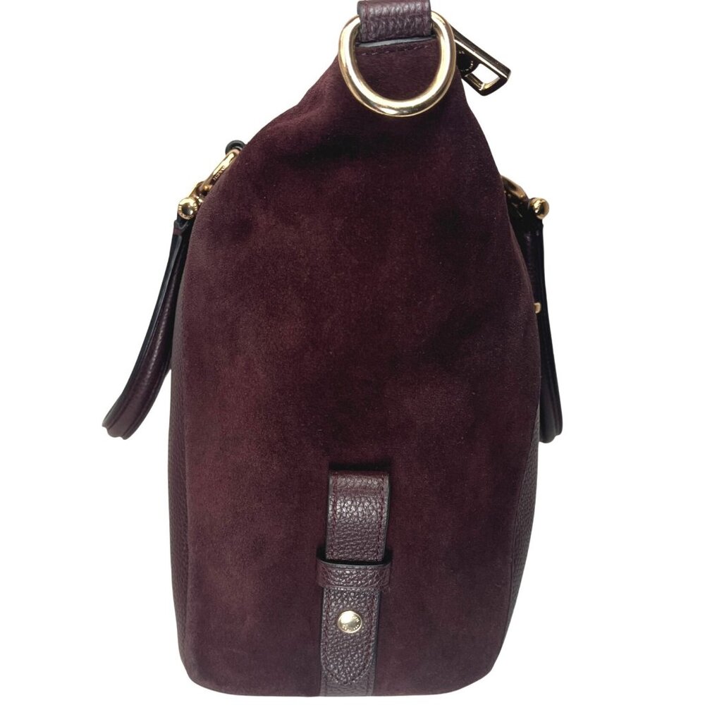COACH 2017 Burgundy Kelsey Leather Crossbody To Satchel Convertible Bag 55532 - Picture 6 of 16